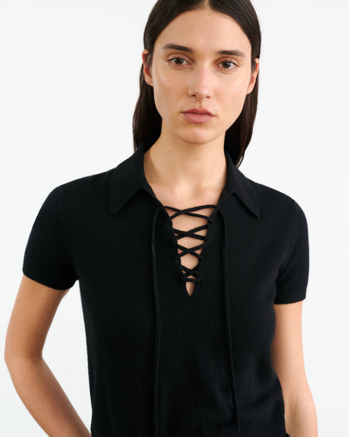 MAGDALENA CASHMERE SWEATER IN BLACK