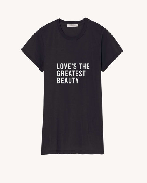 LOVE TEE IN JET BLACK
