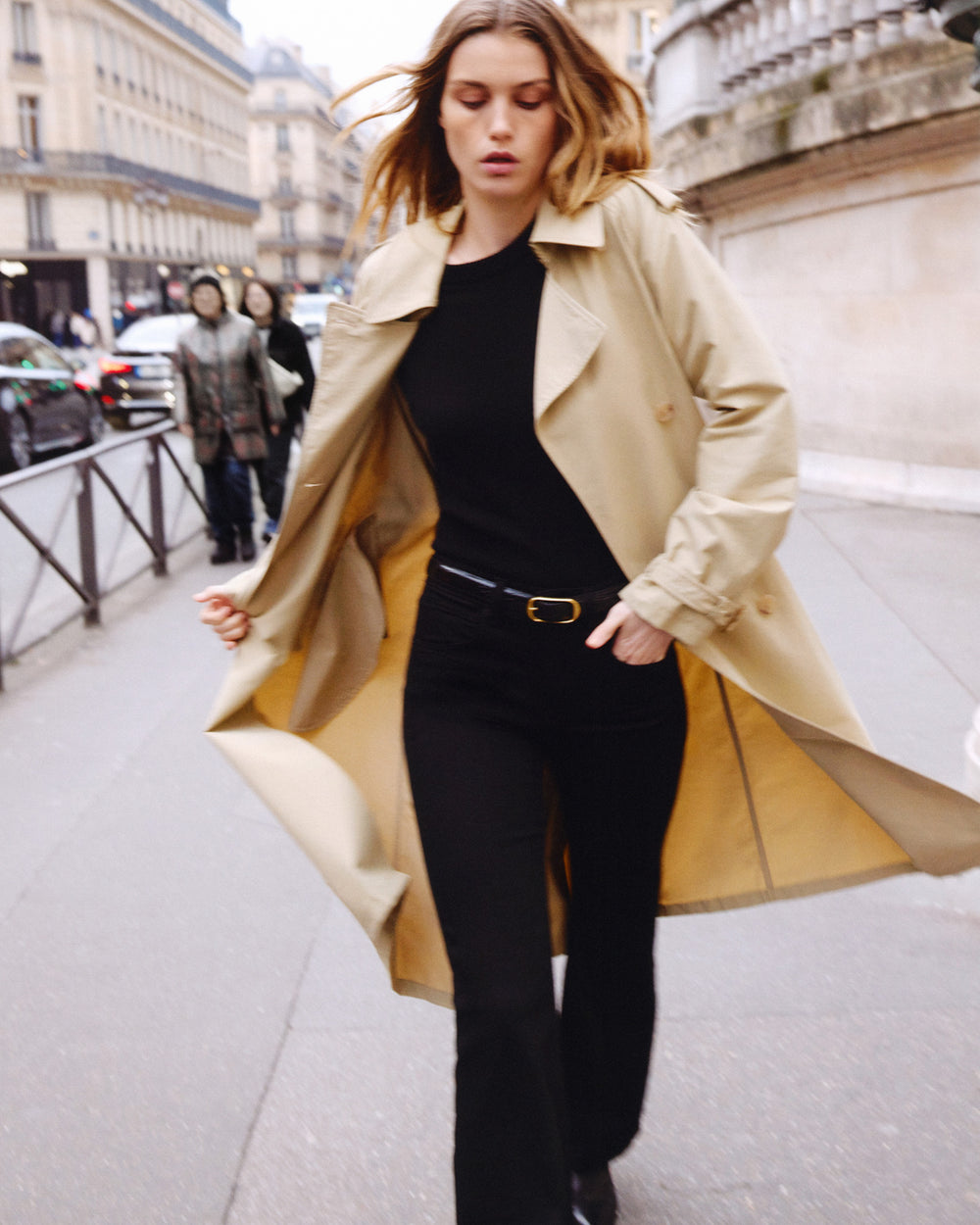 TANNER TRENCH COAT IN KHAKI