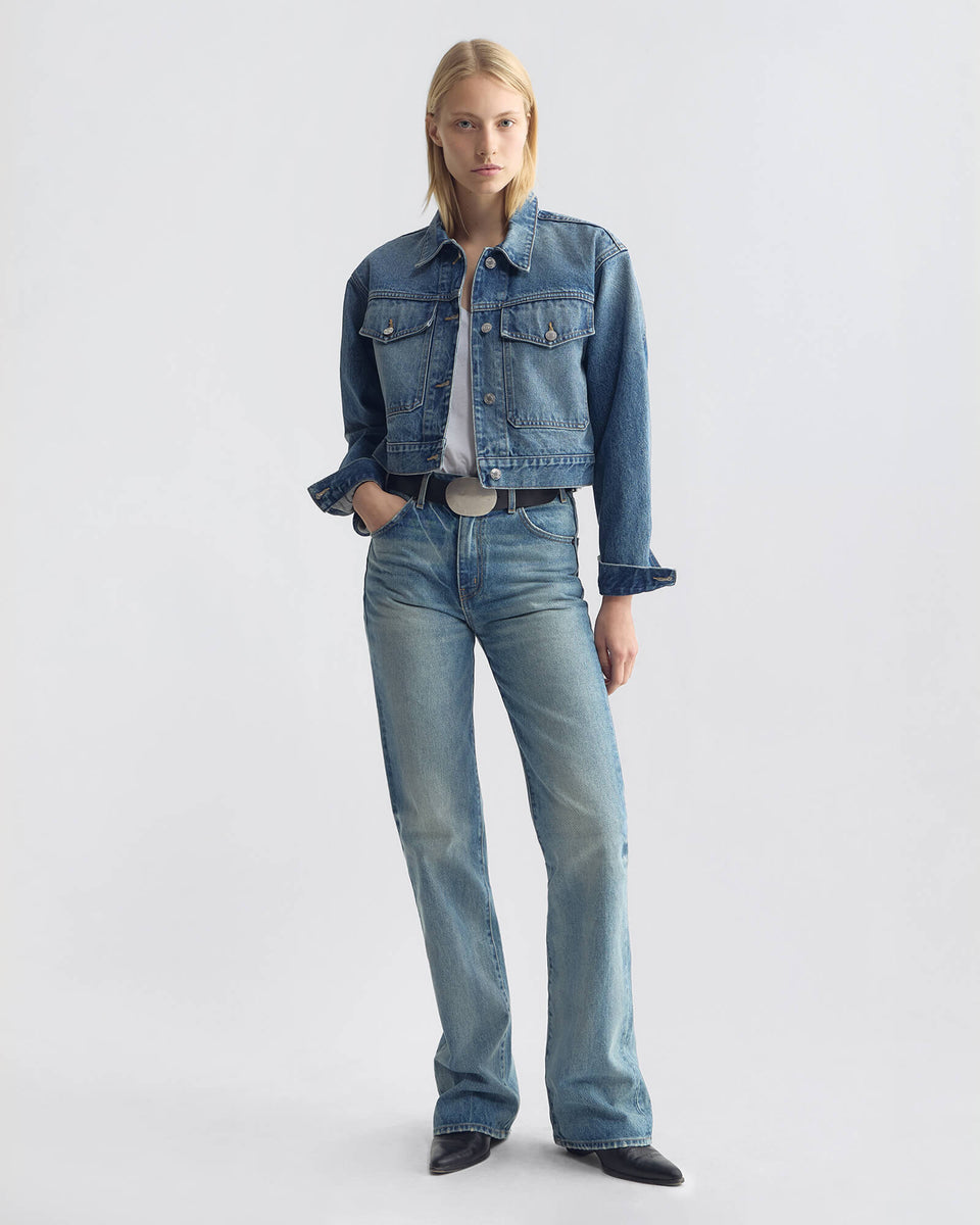 CLEMENT DENIM JACKET IN ROSEBOWL WASH
