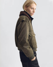 TIGRE BOMBER JACKET IN ARMY GREEN
