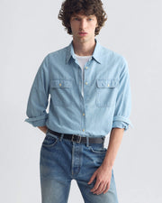 CALLUM CHAMBRAY SHIRT IN CHAMBRAY