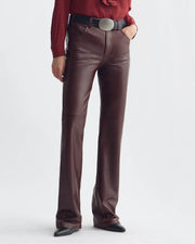 JOAN LEATHER PANT IN MERLOT