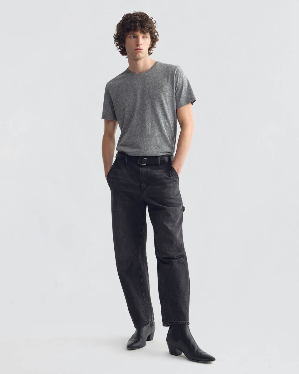 PIERRE T-SHIRT IN HEATHER GREY