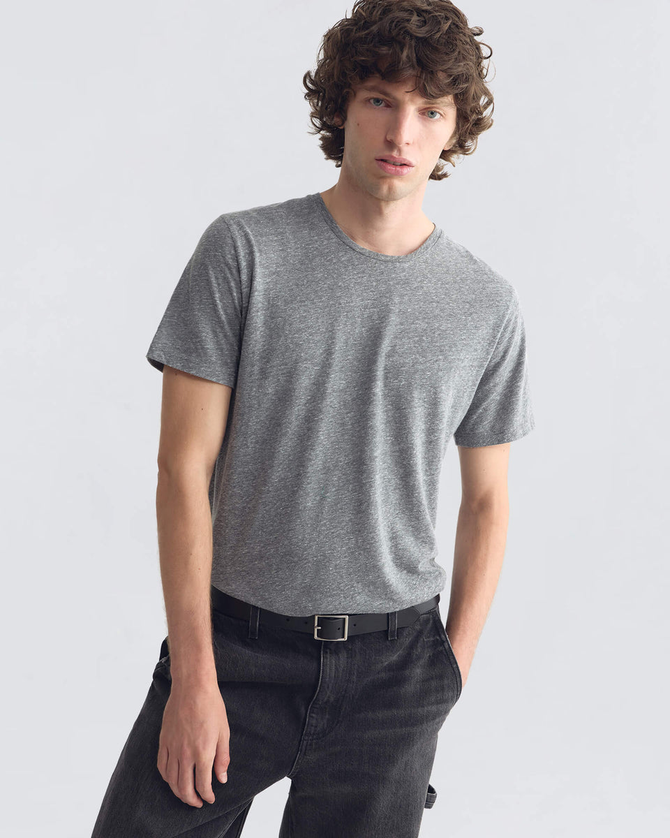 PIERRE T-SHIRT IN HEATHER GREY