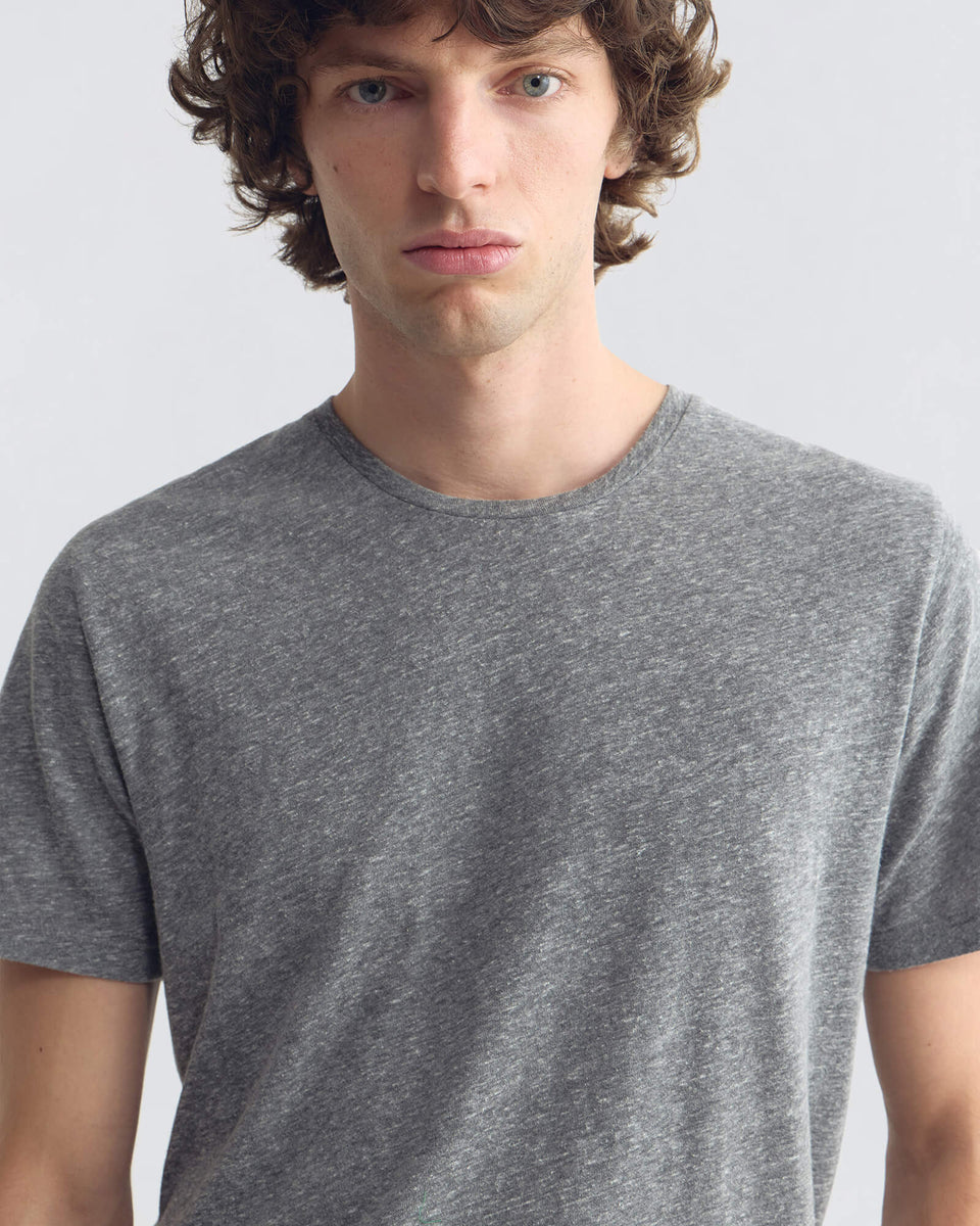 PIERRE T-SHIRT IN HEATHER GREY