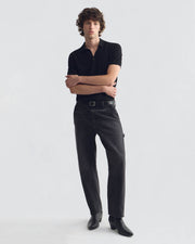 DONATO SWEATER POLO IN BLACK
