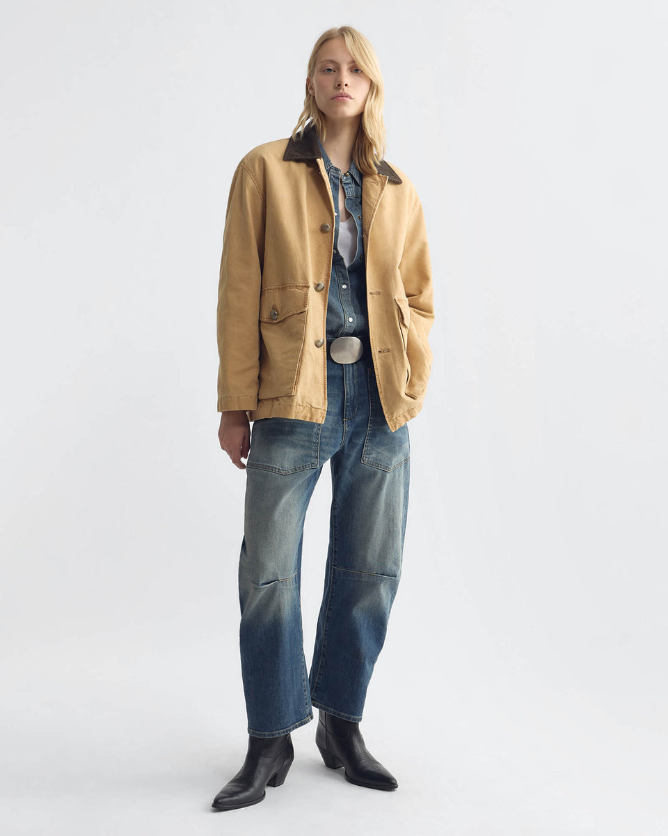 DEVIN COAT IN SUN-FADED KHAKI
