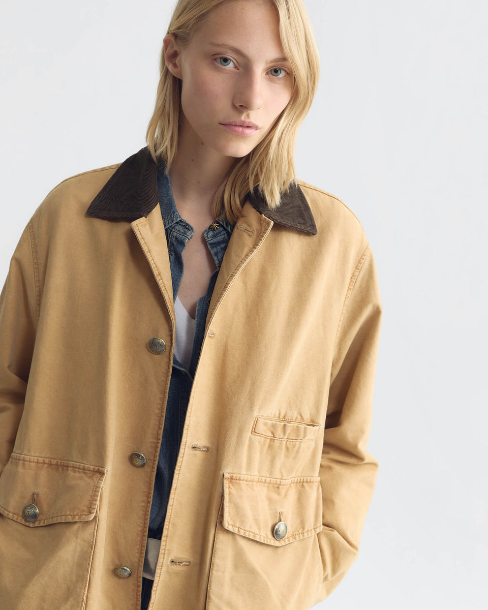 DEVIN COAT IN SUN-FADED KHAKI