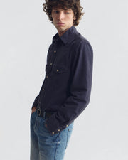 TRAVIS CORDUROY SHIRT IN DUSK NAVY