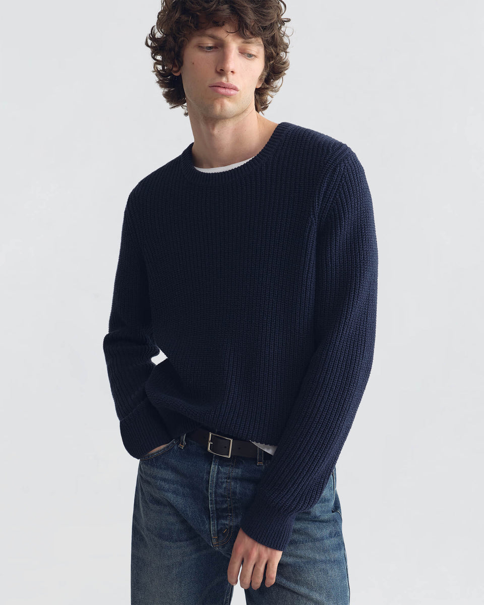 TARIK SWEATER IN DARK NAVY