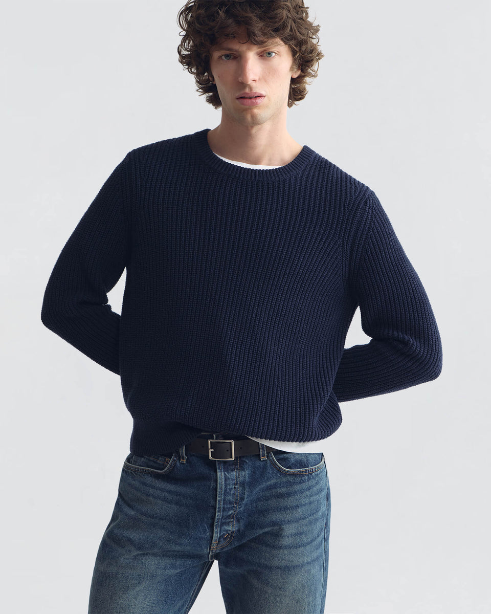 TARIK SWEATER IN DARK NAVY