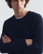 TARIK SWEATER IN DARK NAVY