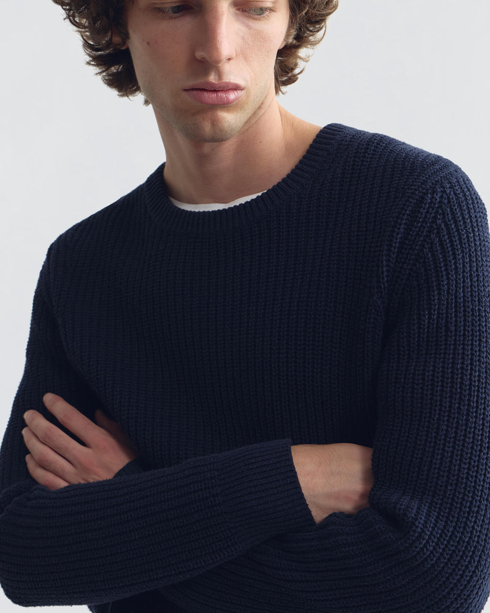 TARIK SWEATER IN DARK NAVY