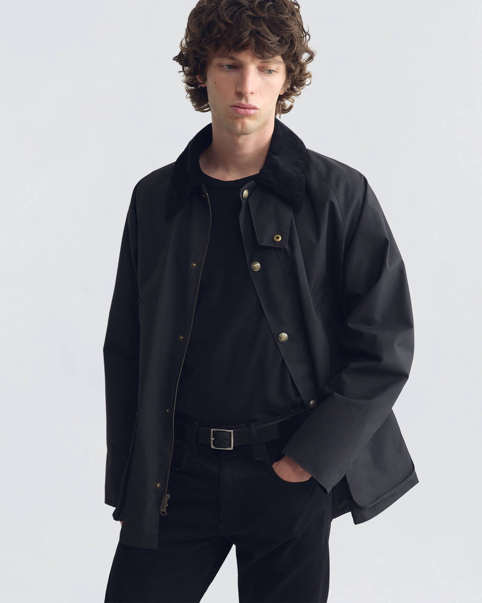 KYLIAN COTTON JACKET IN BLACK