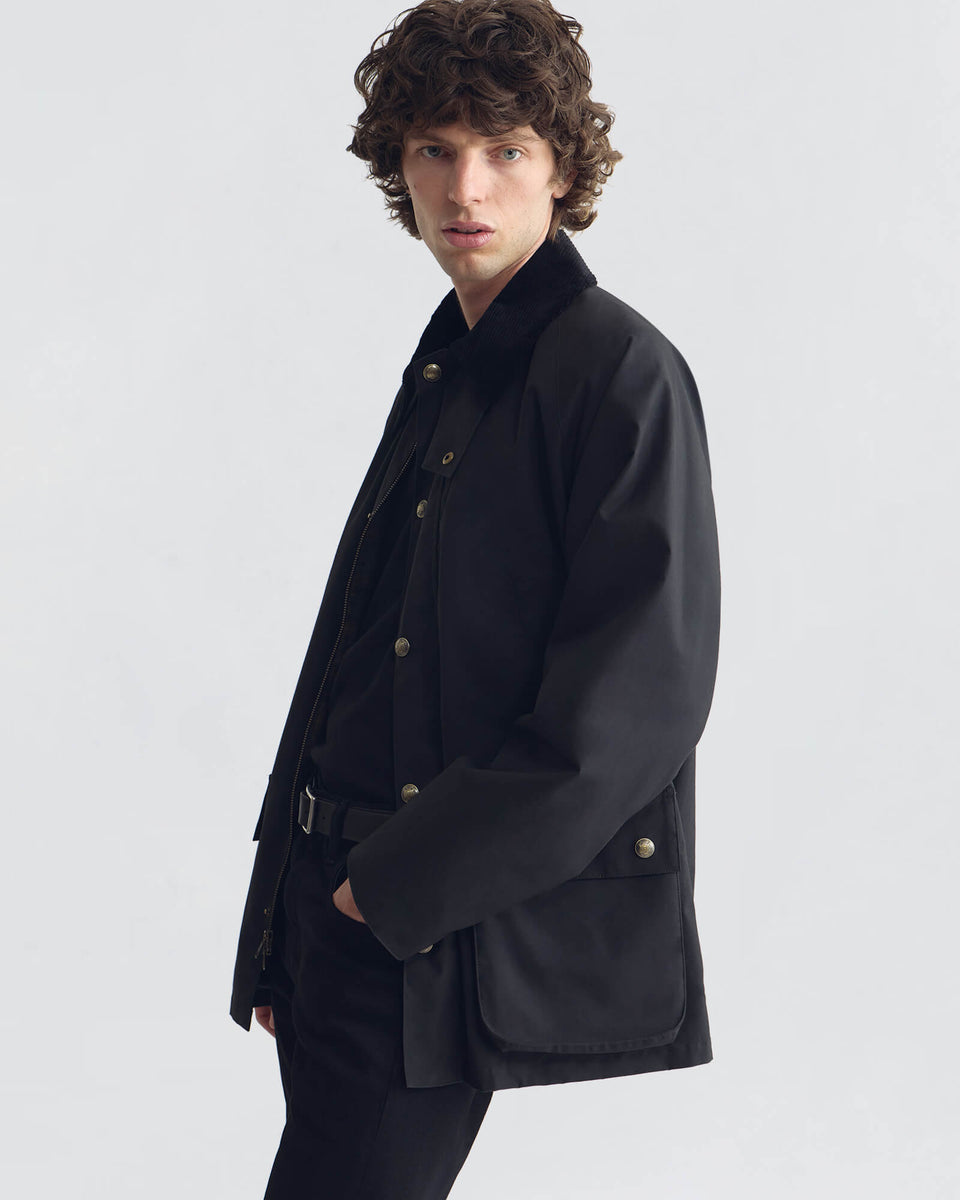 KYLIAN COTTON JACKET IN BLACK