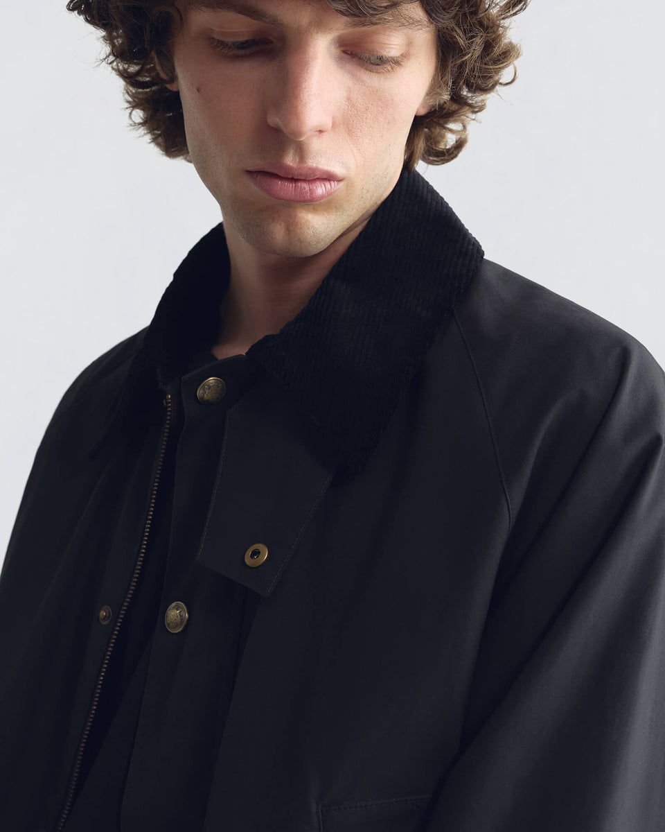 KYLIAN COTTON JACKET IN BLACK