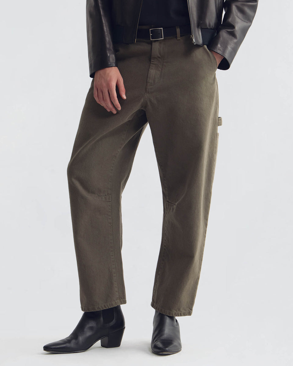 EMIR COTTON PANT IN TRUFFLE TAUPE