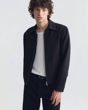 FITZROY WOOL JACKET IN BLACK