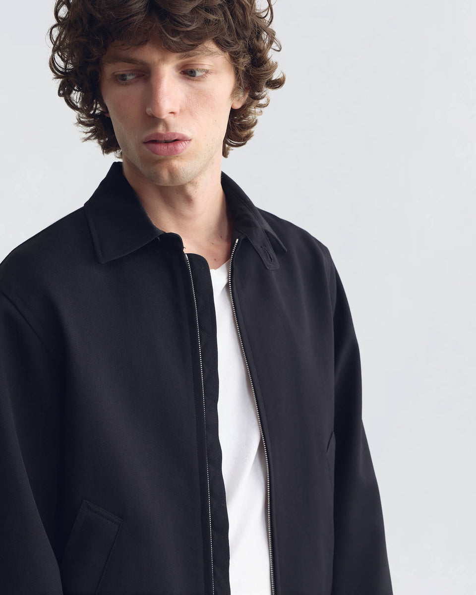 FITZROY WOOL JACKET IN BLACK