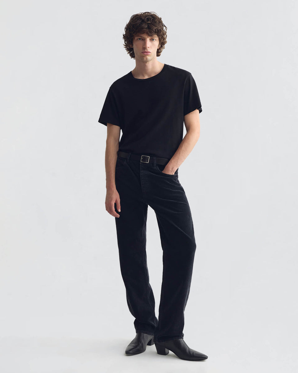 BILLIE CORDUROY PANT IN DARK CHARCOAL