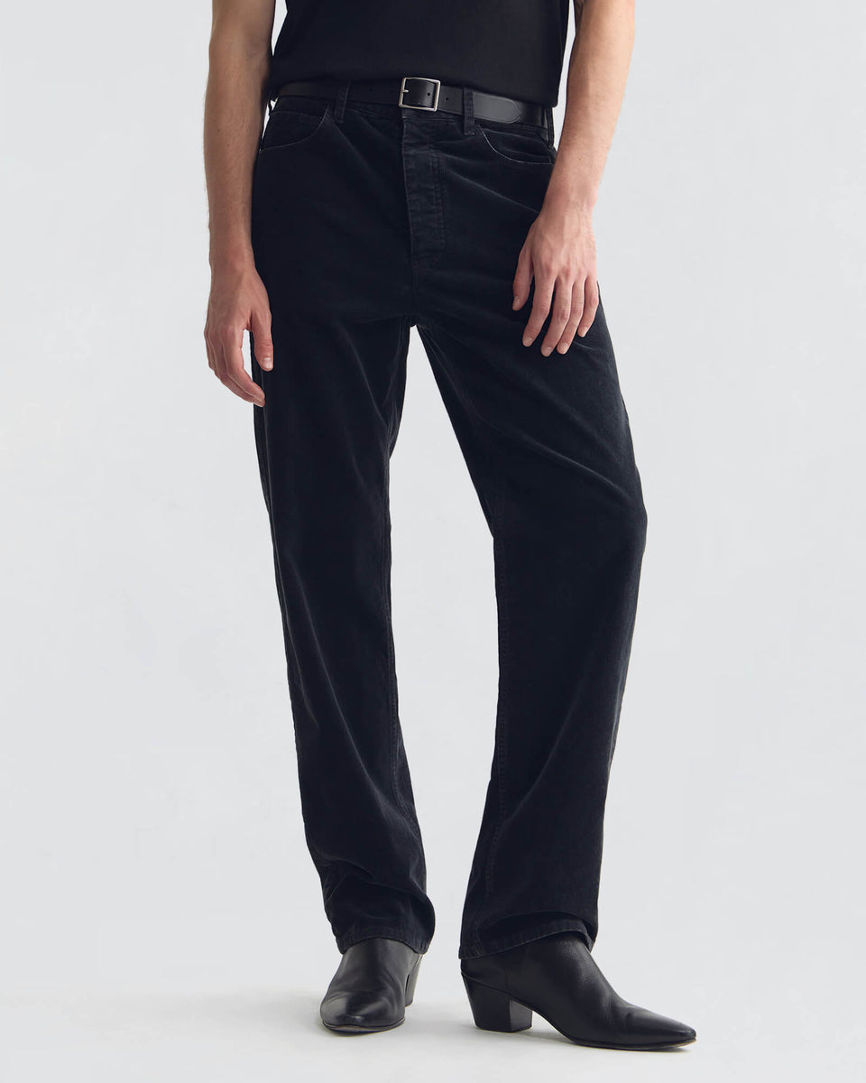 BILLIE CORDUROY PANT IN DARK CHARCOAL