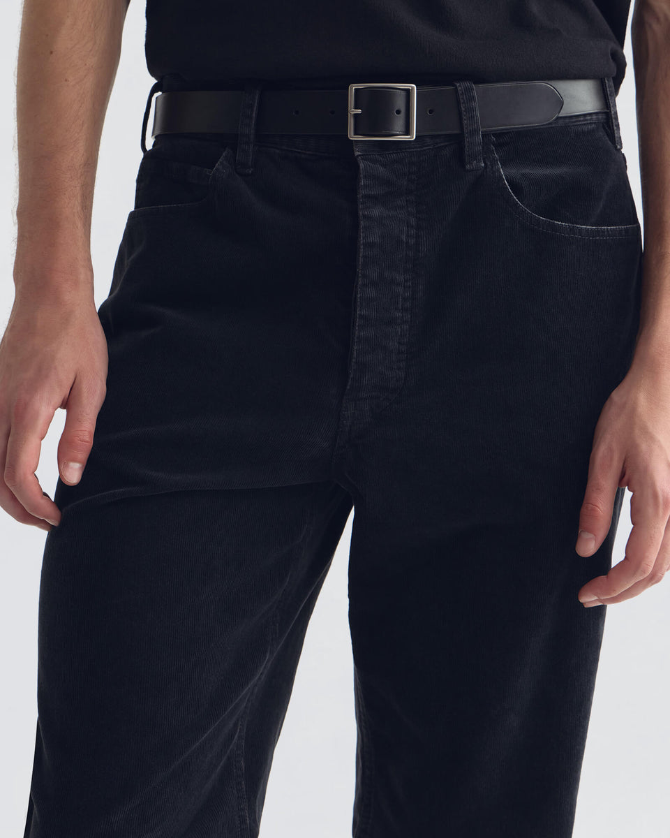 BILLIE CORDUROY PANT IN DARK CHARCOAL