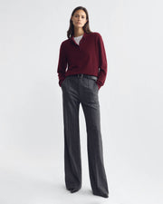 JOVAN SWEATER POLO IN BURGUNDY
