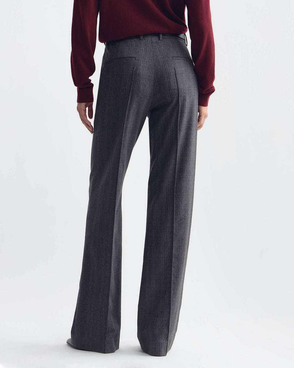 ETOILE PANT IN GREY/BLUE CHECK