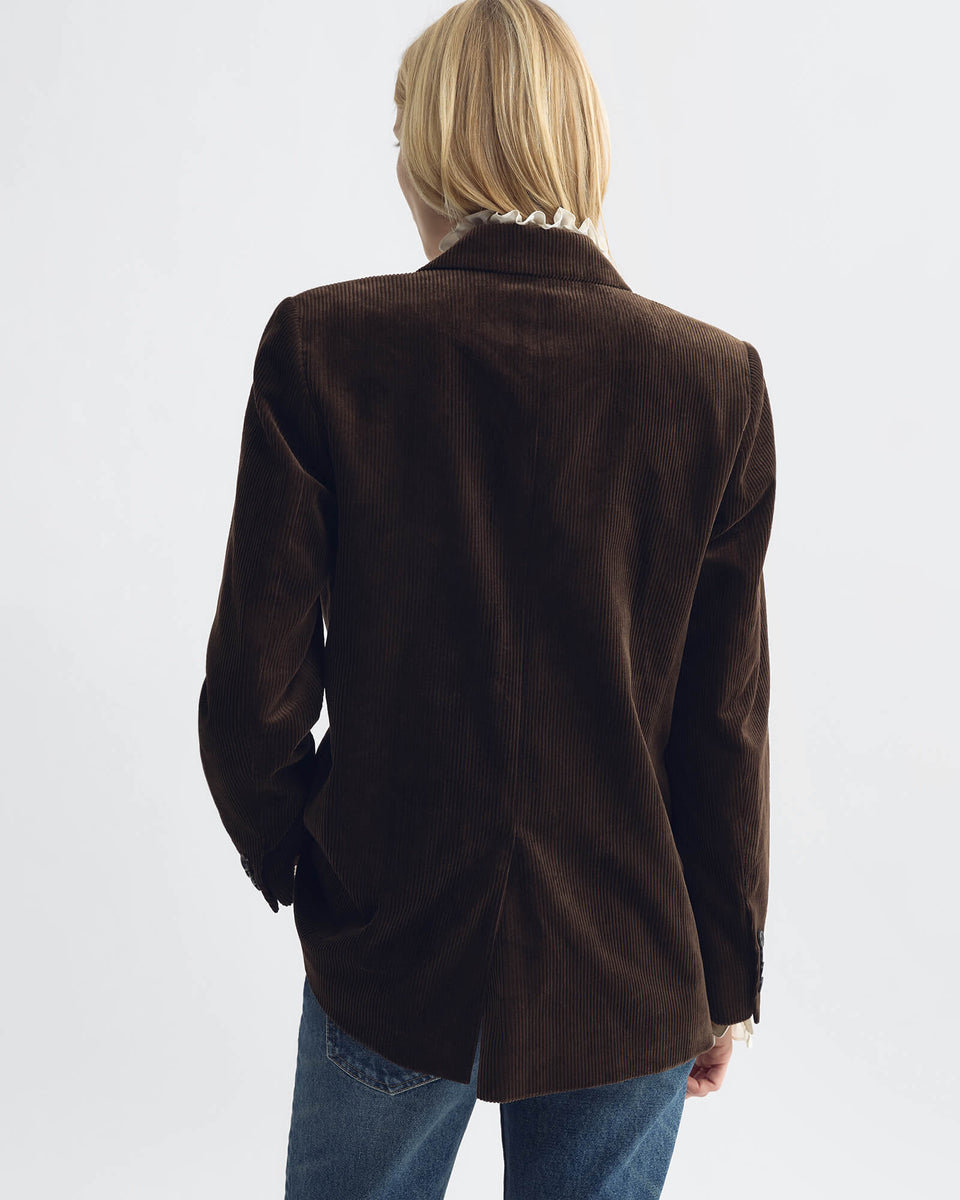 ROMAIN BOYFRIEND JACKET IN ESPRESSO
