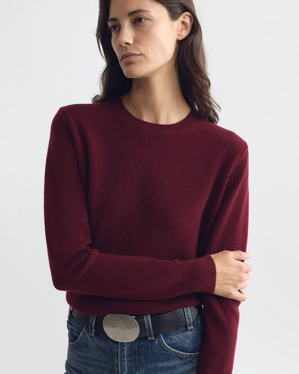 SONA SWEATER IN BURGUNDY