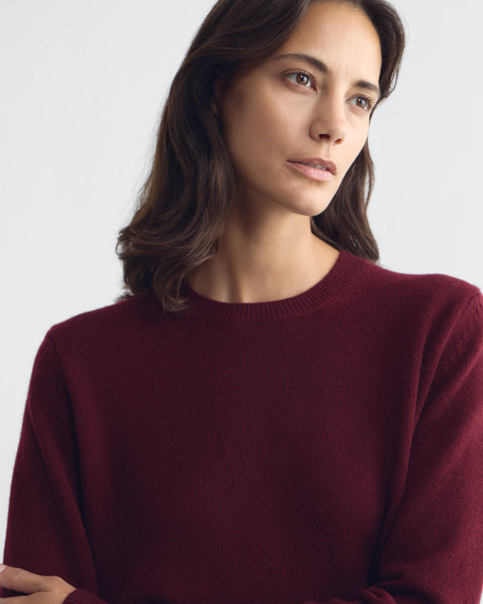 SONA SWEATER IN BURGUNDY