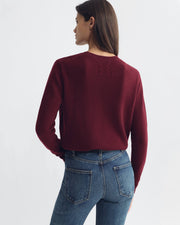 SONA SWEATER IN BURGUNDY