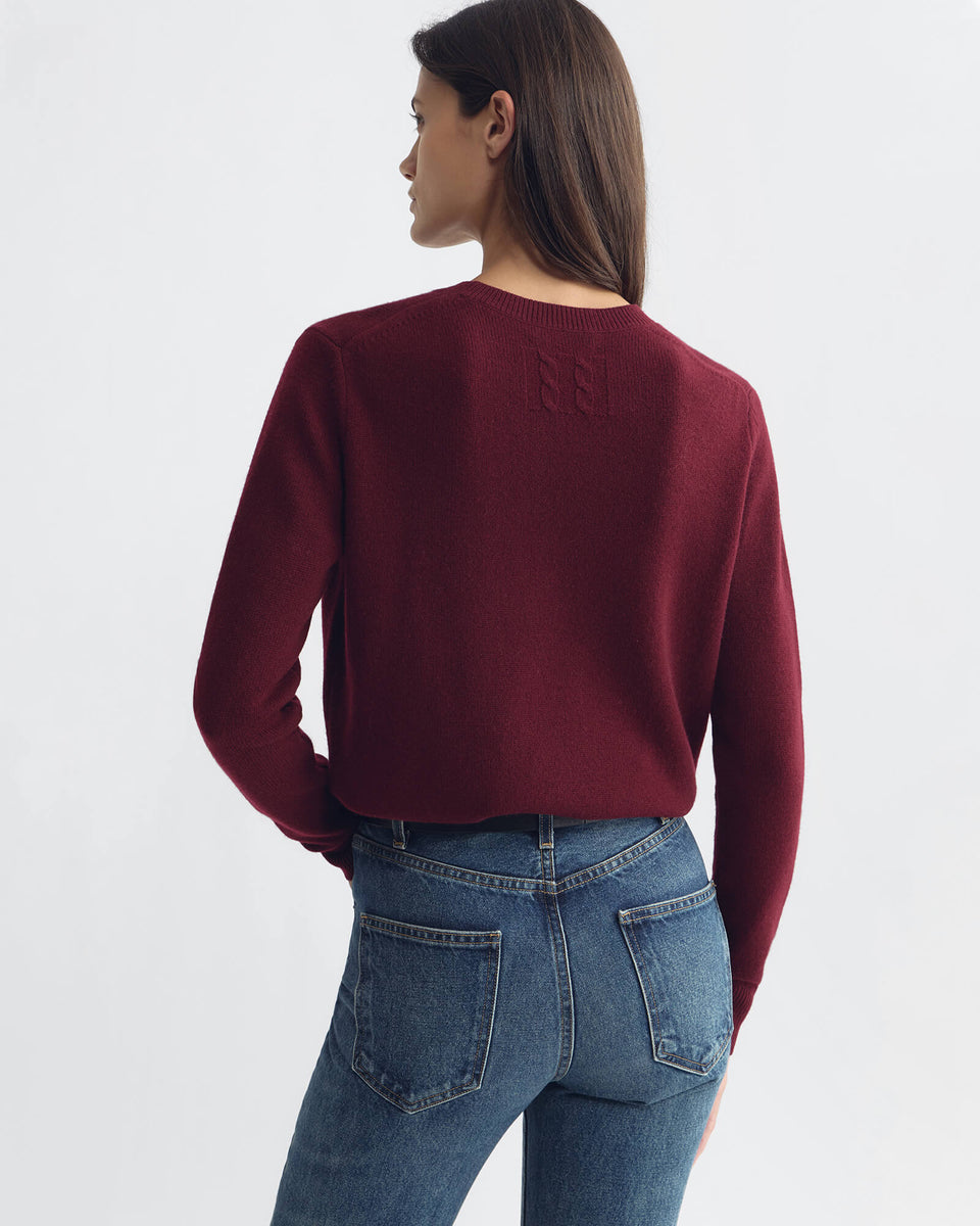 SONA SWEATER IN BURGUNDY