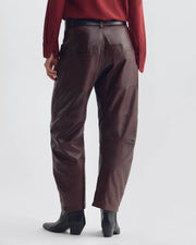 SHON LEATHER PANT IN MERLOT