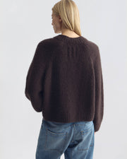 ISLEY CASHMERE SWEATER IN DARK CEDAR