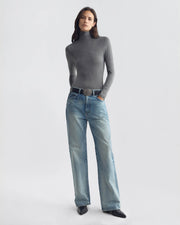 KERIA TOP IN DARK HEATHER GREY