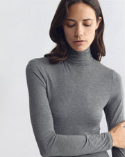 KERIA TOP IN DARK HEATHER GREY