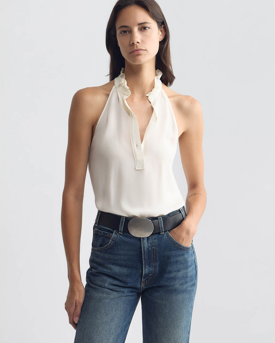 DANIELLA TOP IN IVORY