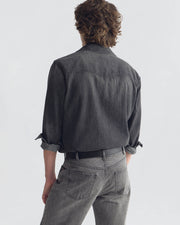 TRAVIS DENIM SHIRT IN FADED BLACK WASH