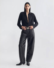 THELMA SILK SHIRT IN BLACK