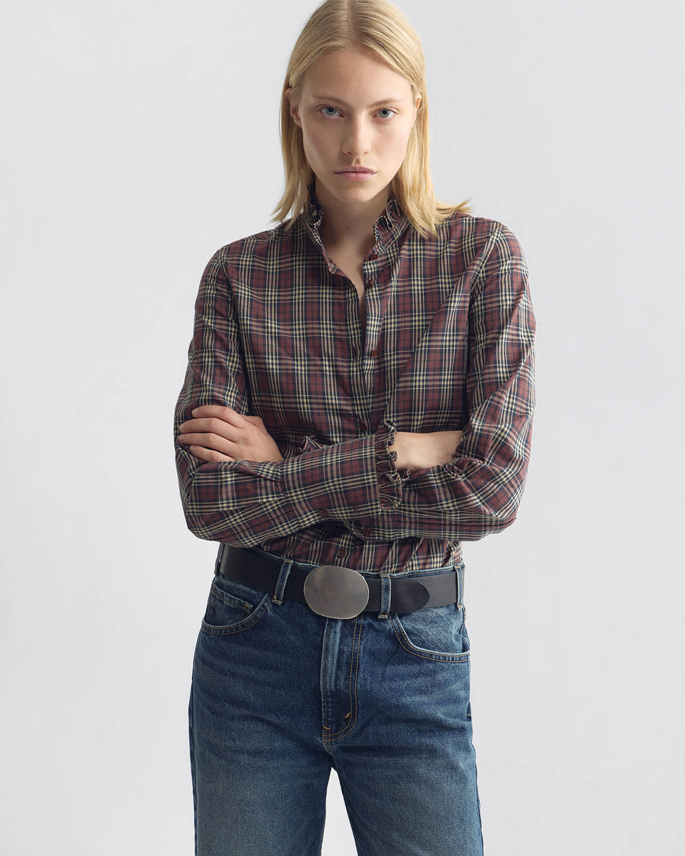 ELIO SHIRT IN RUSTIC CHECK