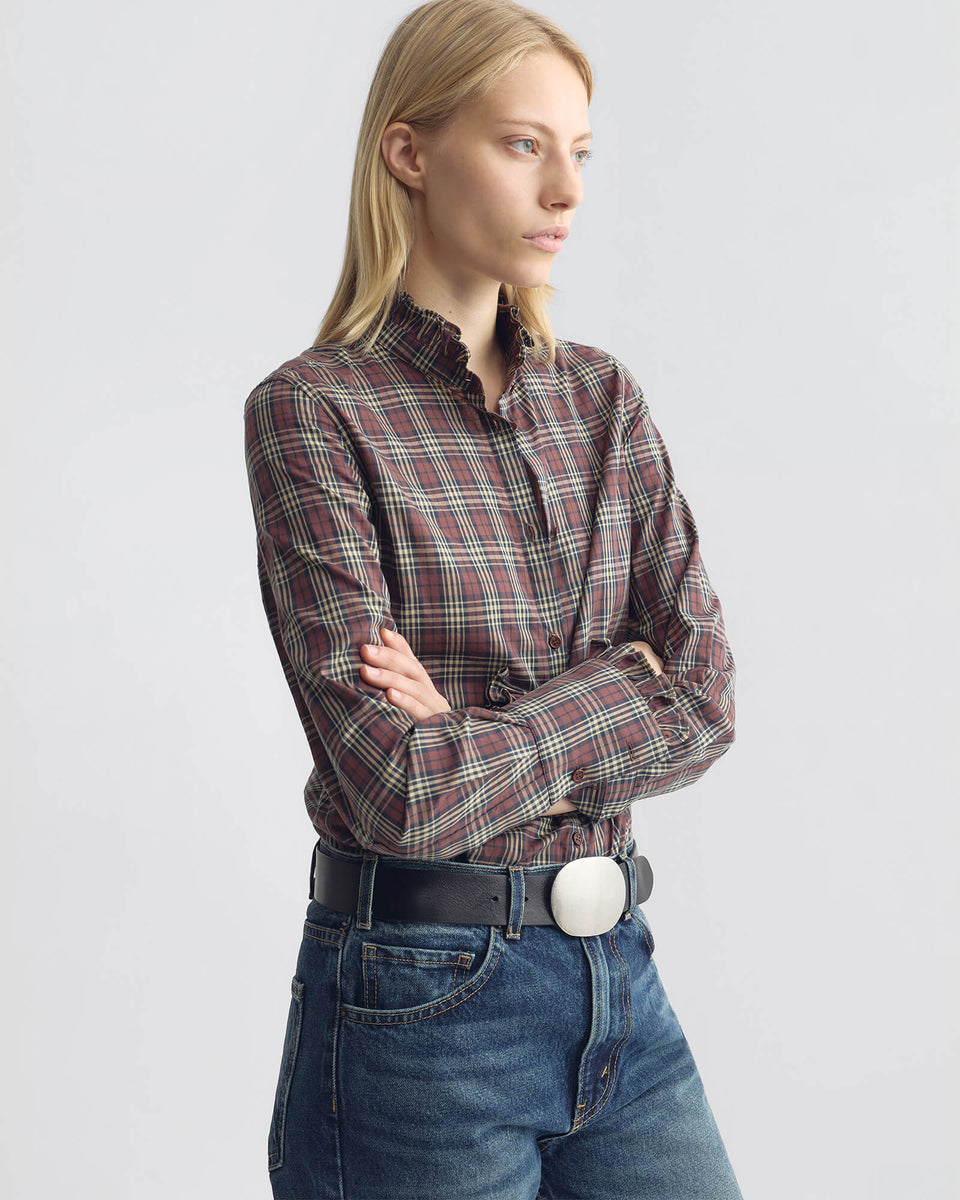 ELIO SHIRT IN RUSTIC CHECK