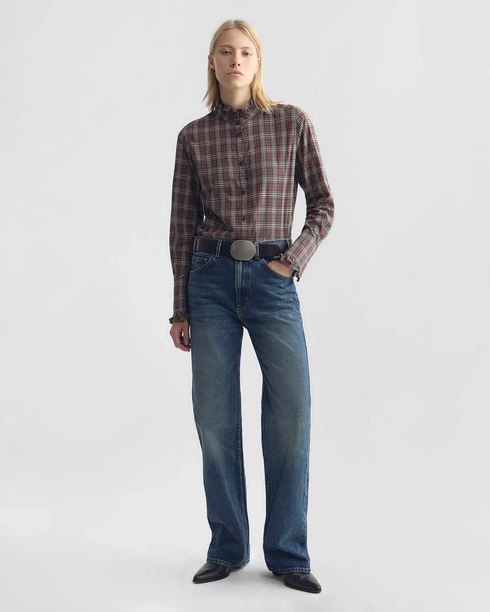ELIO SHIRT IN RUSTIC CHECK