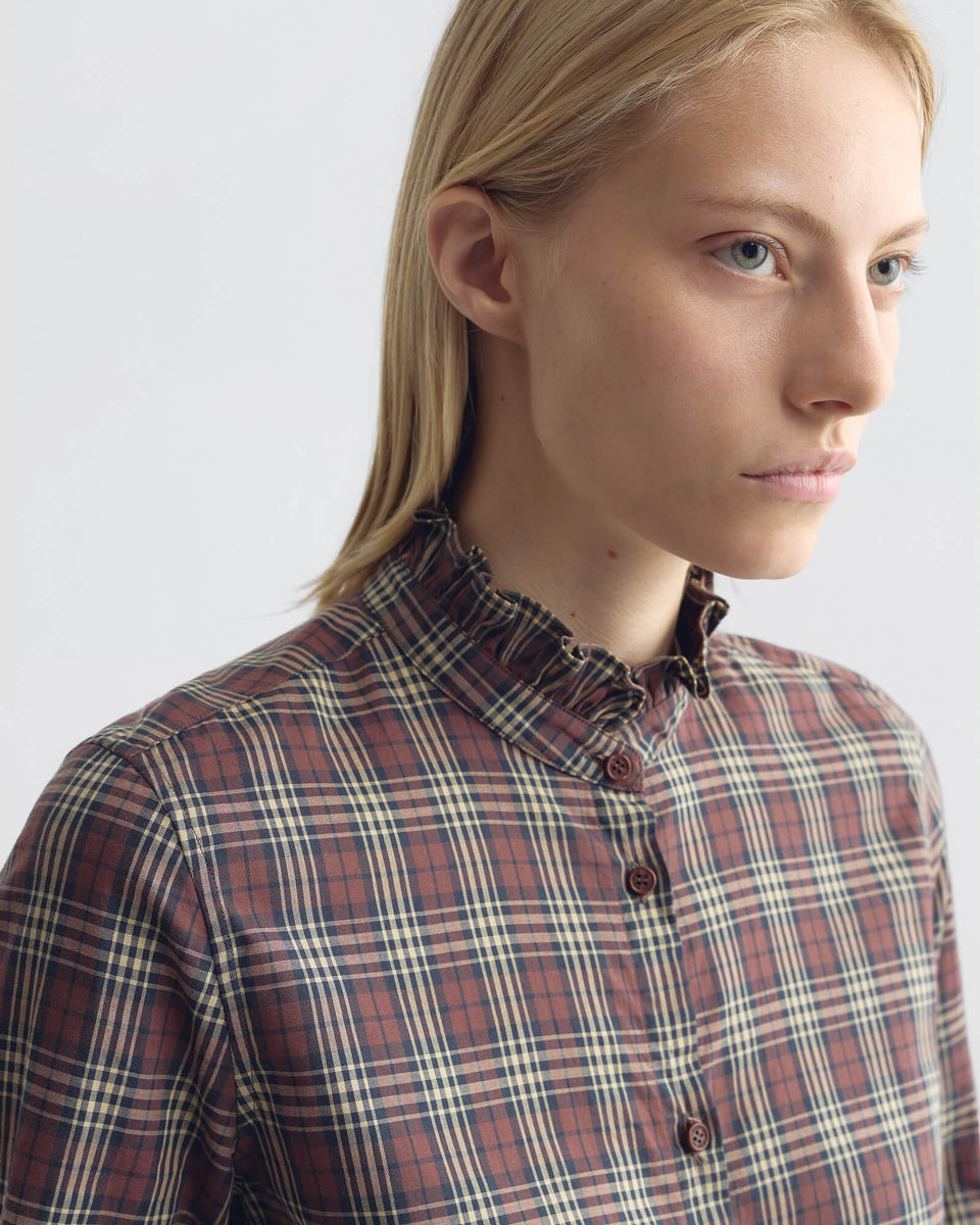 ELIO SHIRT IN RUSTIC CHECK