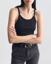 LORETTA TANK IN JET BLACK