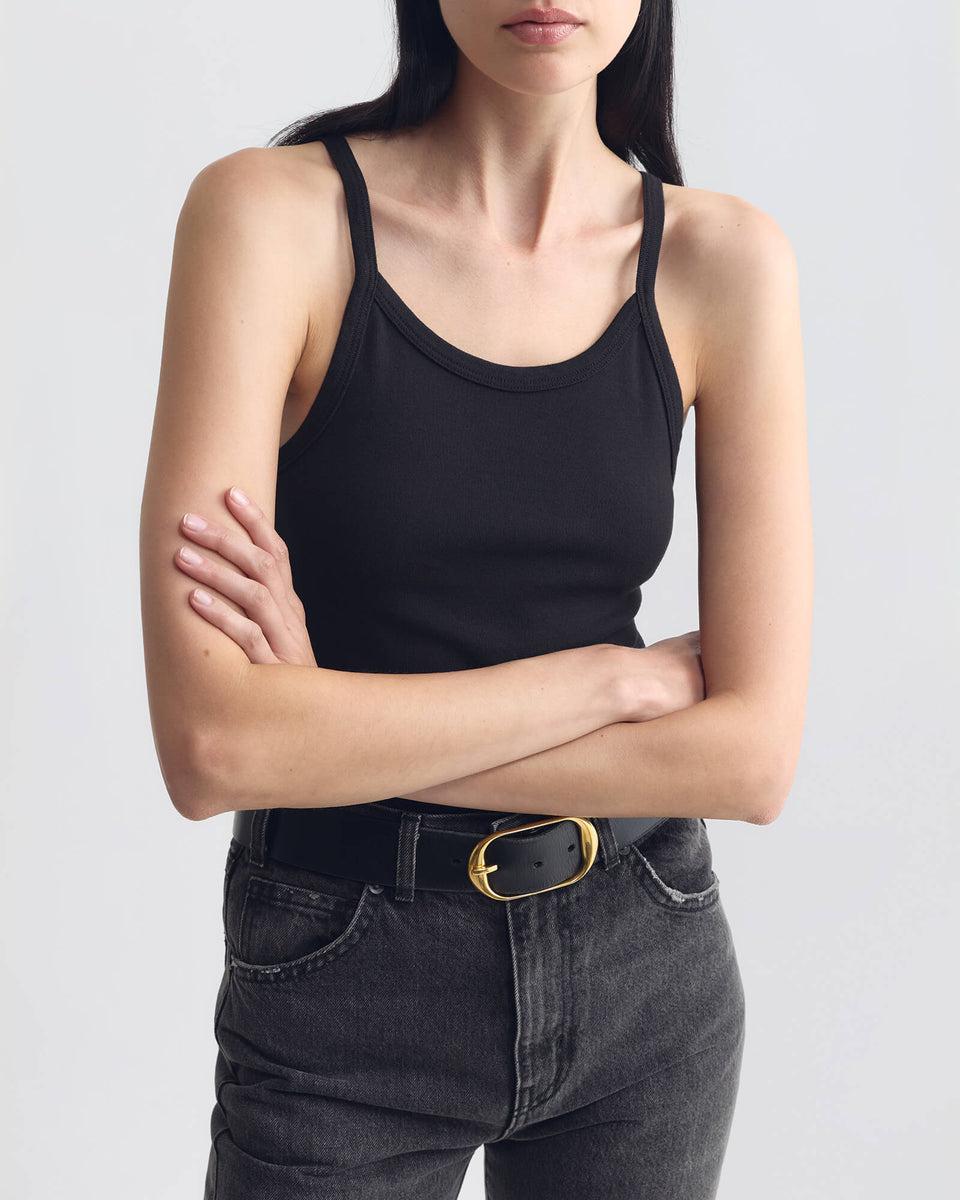 LORETTA TANK IN JET BLACK