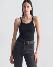 LORETTA TANK IN JET BLACK