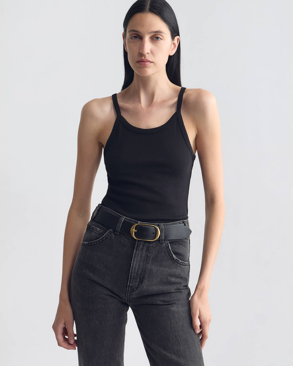 LORETTA TANK IN JET BLACK