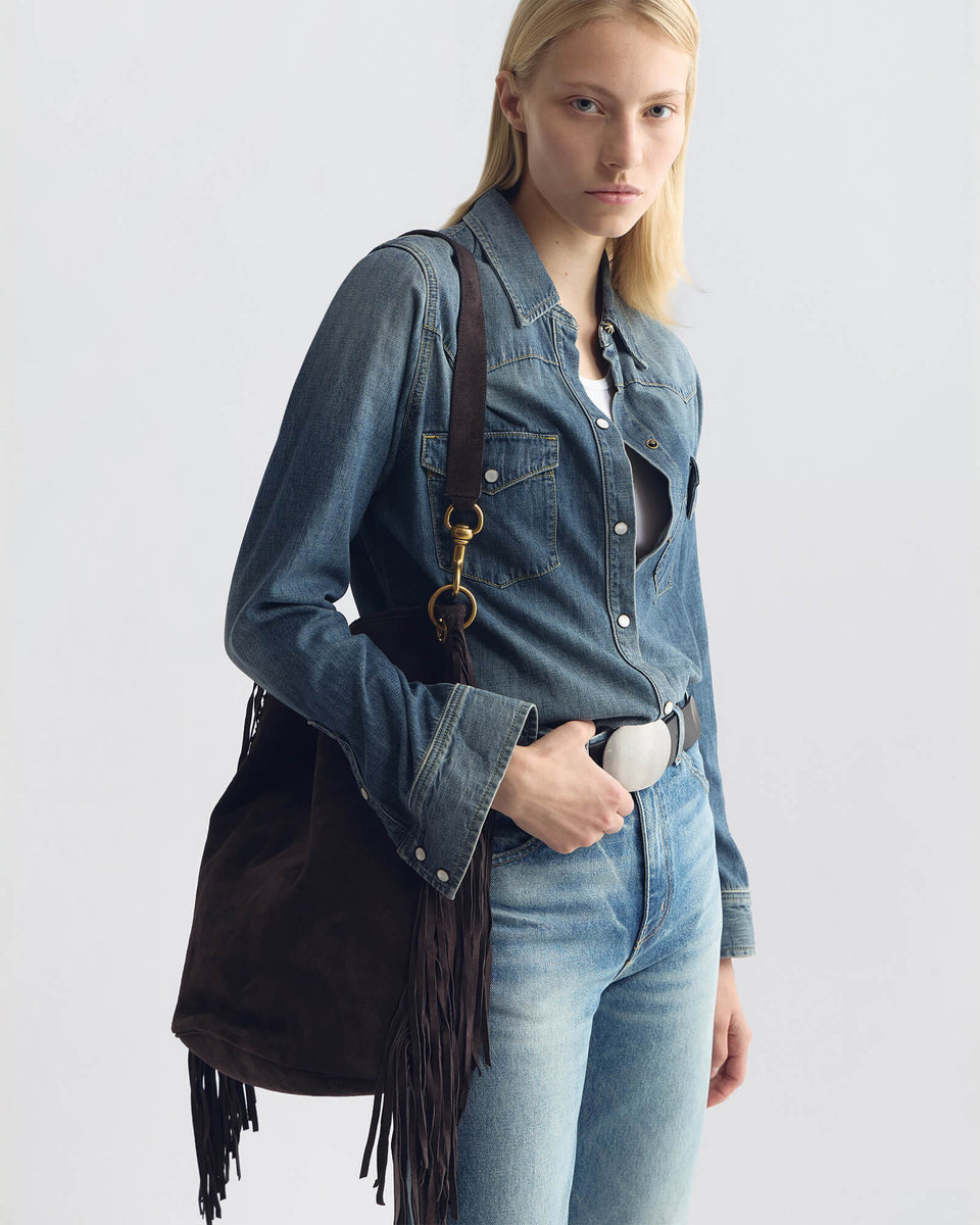 ASHER BAG IN CHOCOLATE BROWN